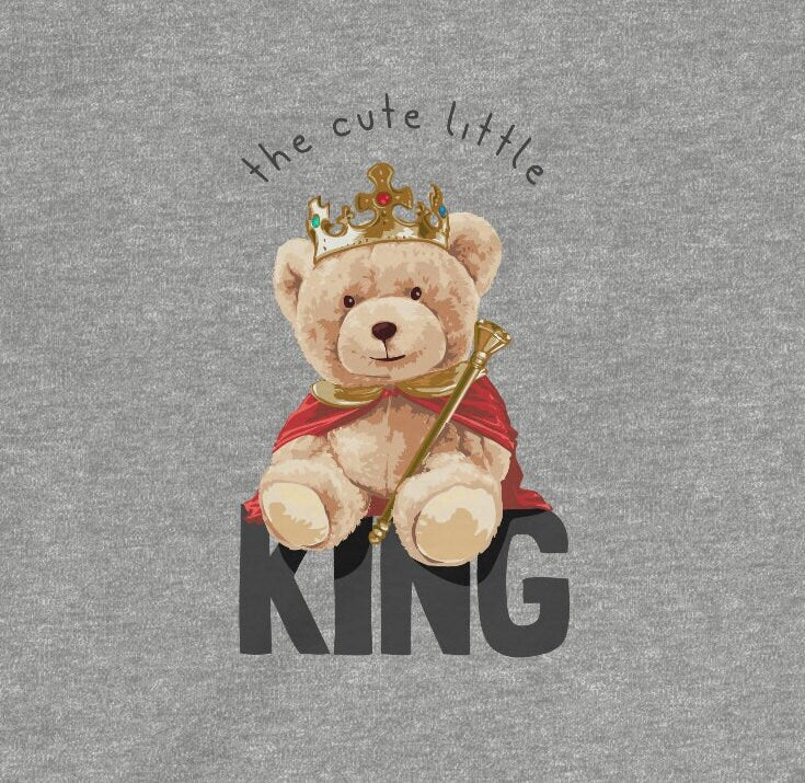 Cute Little King Bear - Infant Fine Jersey Tee