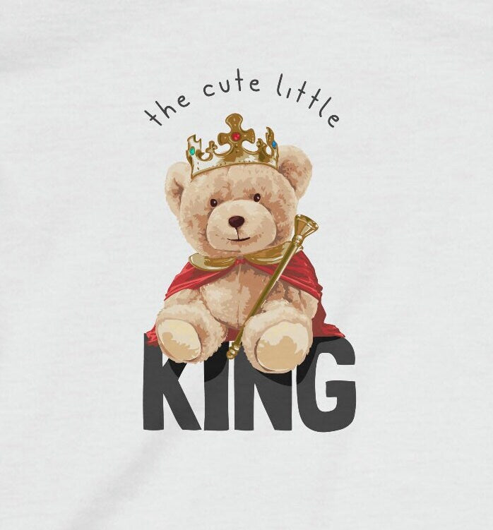 Cute Little King Bear - Infant Fine Jersey Tee