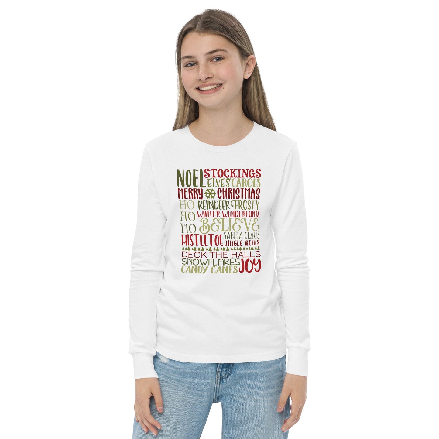 Christmas Subway - Funny Christmas - Youth long sleeve tee