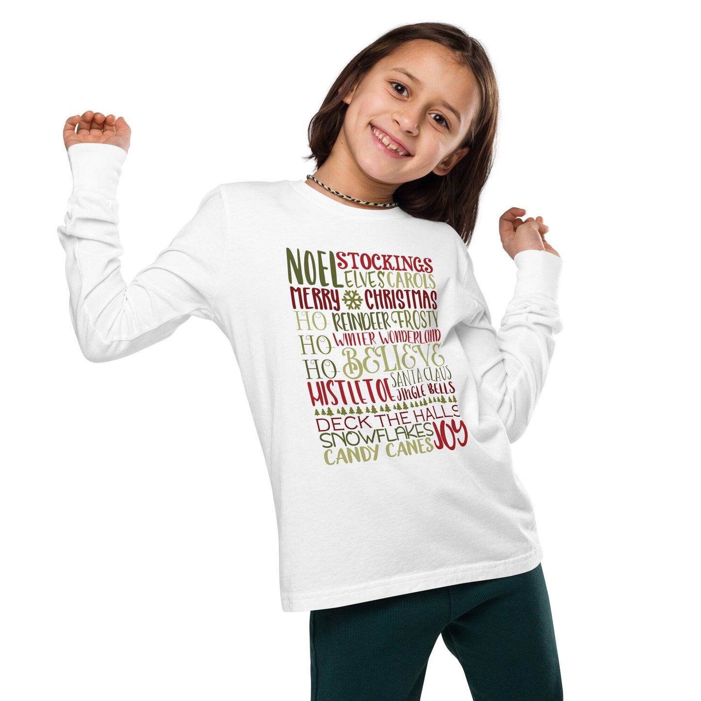 Christmas Subway - Funny Christmas - Youth long sleeve tee