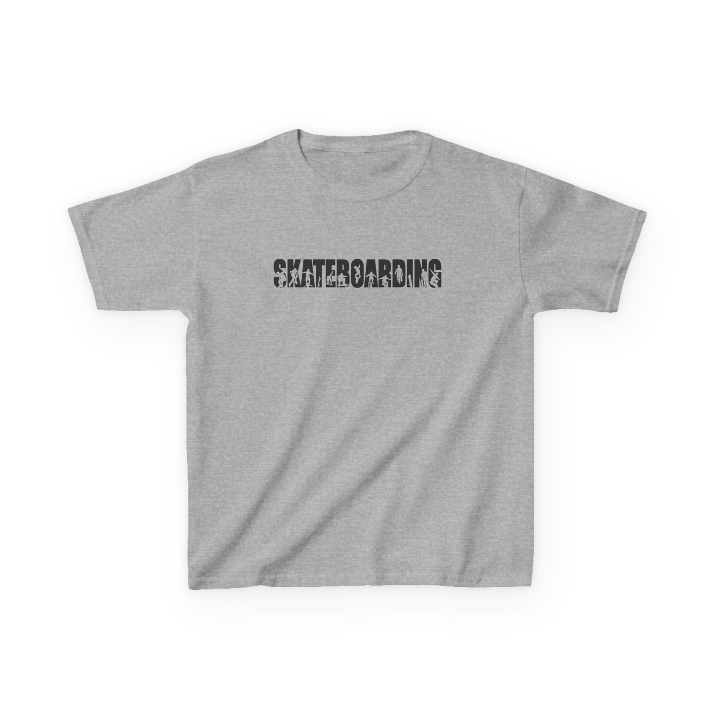 Skateboarding Silhouette - Kids Heavy Cotton Tee