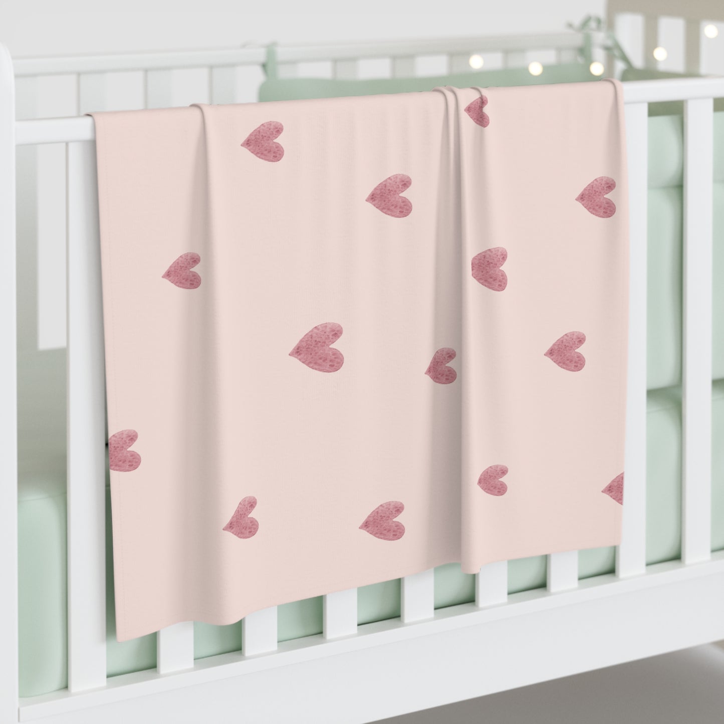 Pink Boho Rainbow Pattern 6 - Baby Swaddle Blanket