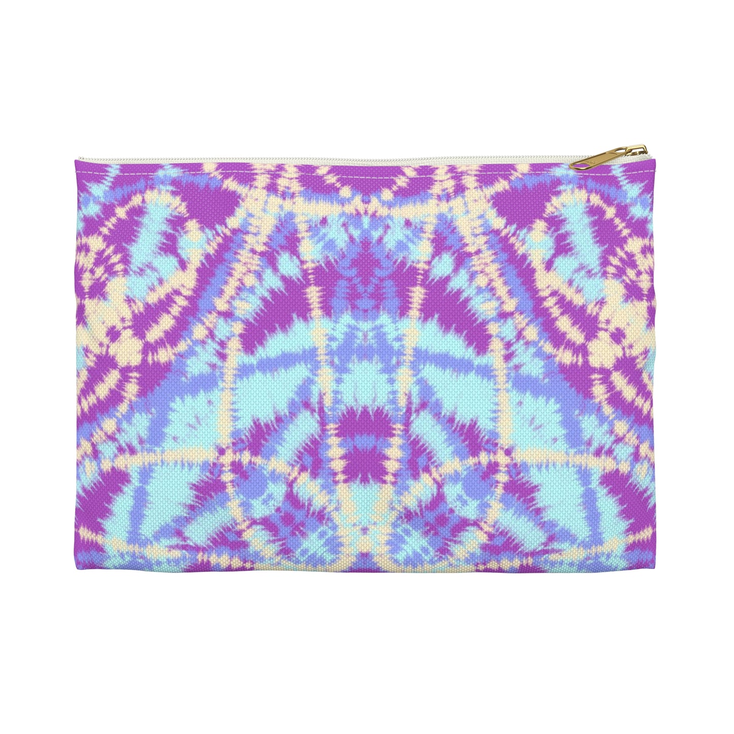 Blue and Purple Tie Dye-  Accessory Pouch / Makeup Case / Travel Pouch / Pencil Case / Art Case