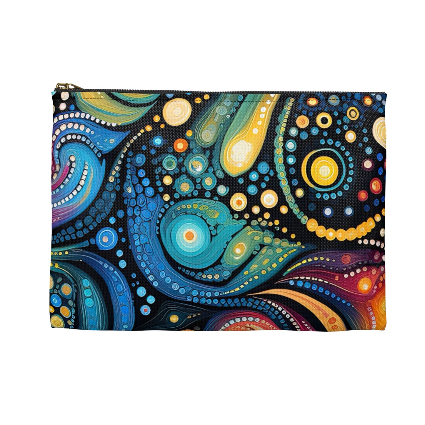 Amazing Colorful Psychedelic Swirls 1.9 - Accessory Pouch / Makeup Case / Travel Pouch / Pencil Case / Art Case