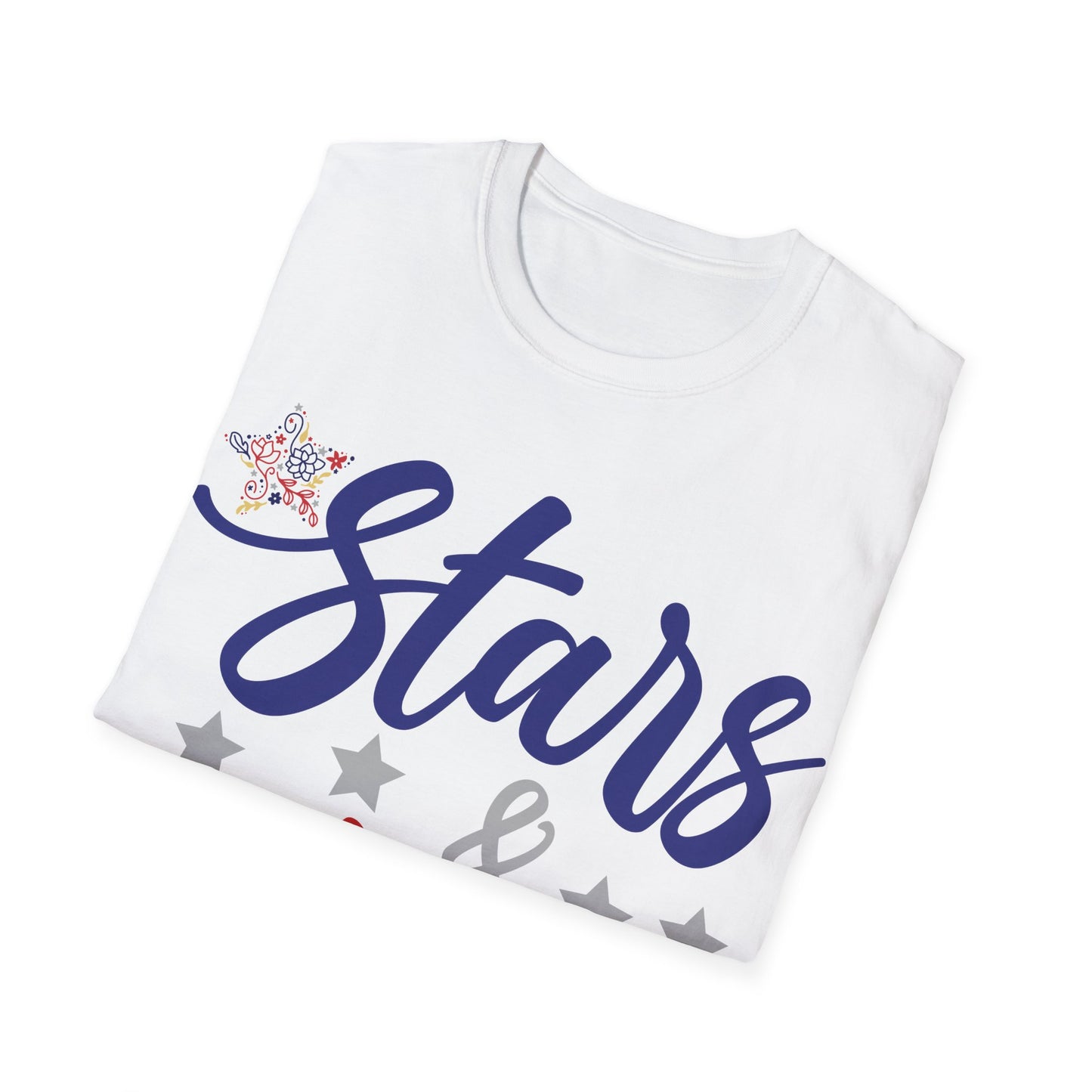 Stars and Stripes - American Flag - Star - 4th of July - Independence Day - Unisex Softstyle T-Shirt