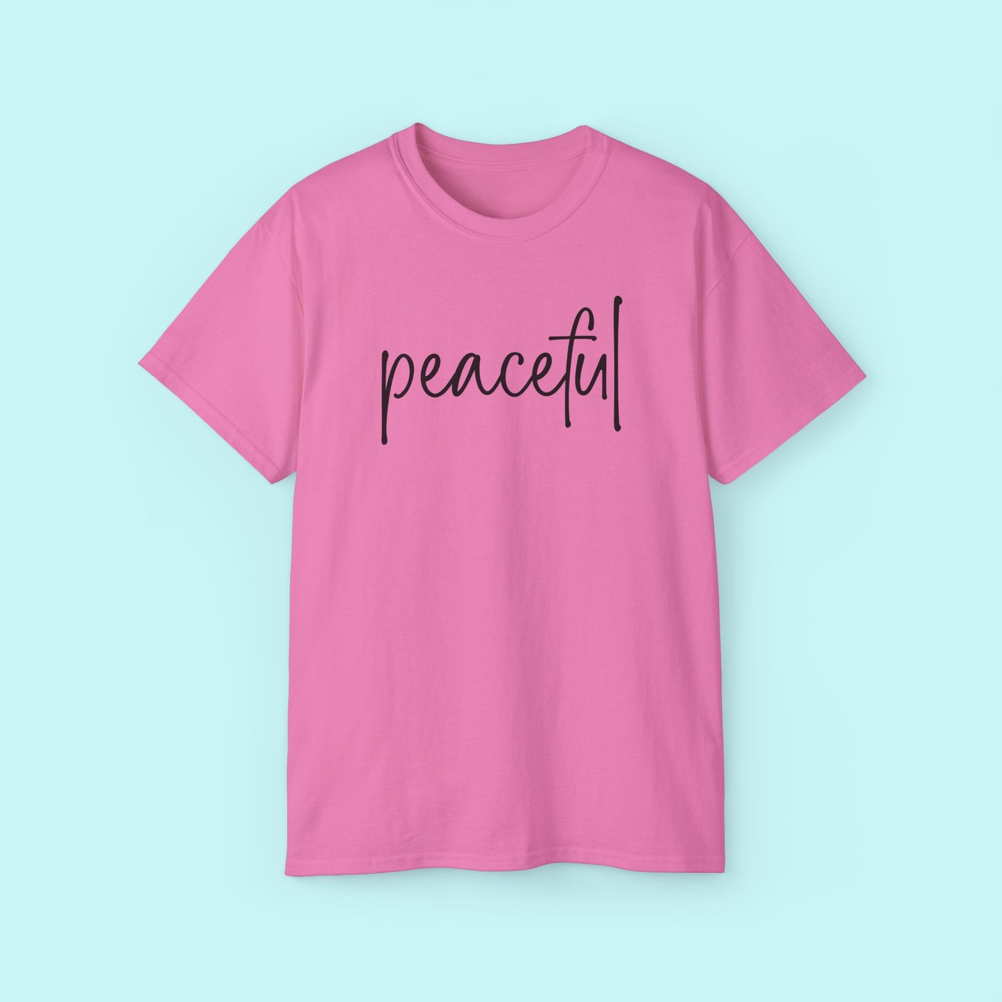 “Peaceful” Motivational Tee - Strength & Mental Health Awareness Short Sleeve Shirt