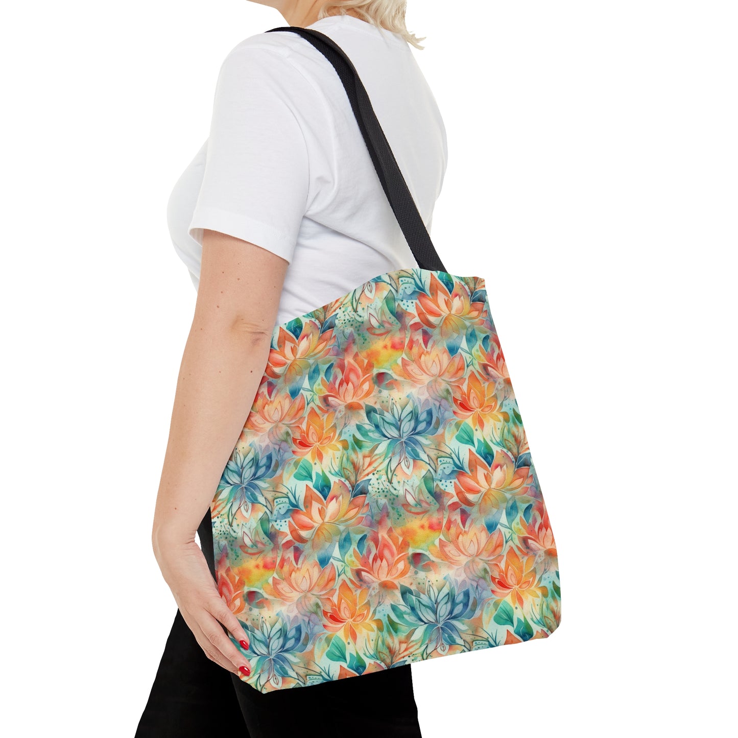 Beautiful and Unique - Watercolor Multicolor Flowers 9 - Useful, Multipurpose Bag -Tote Bag (AOP)