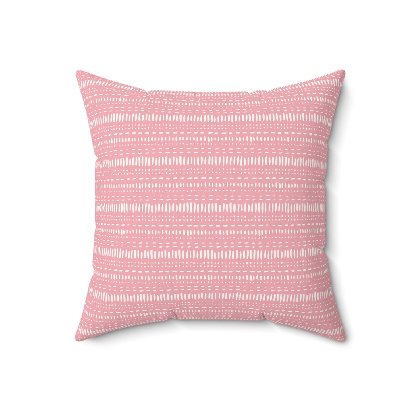 Pink Boho Pattern 8 - Faux Suede Square Pillow