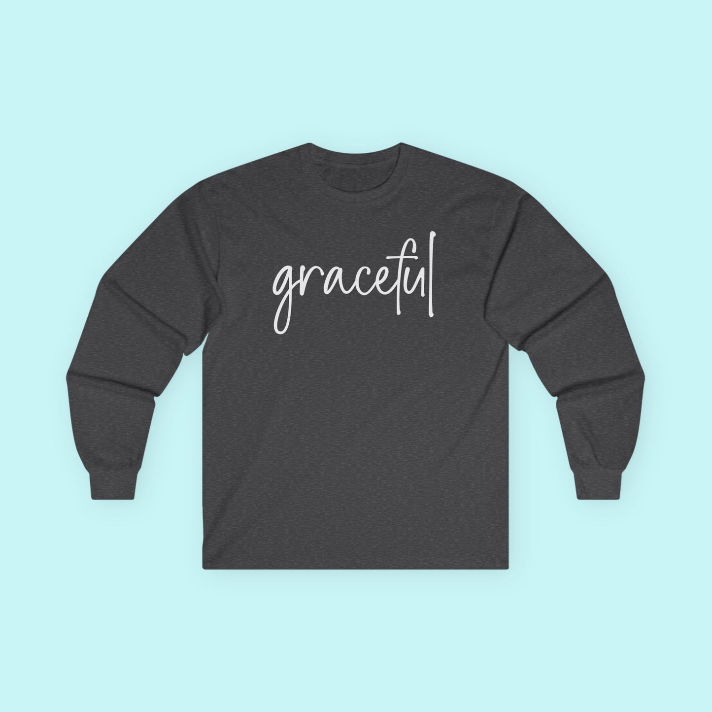 “Graceful” Healing Journey T-Shirt - Softness, Surrender & Self-Love Long Sleeve Tee