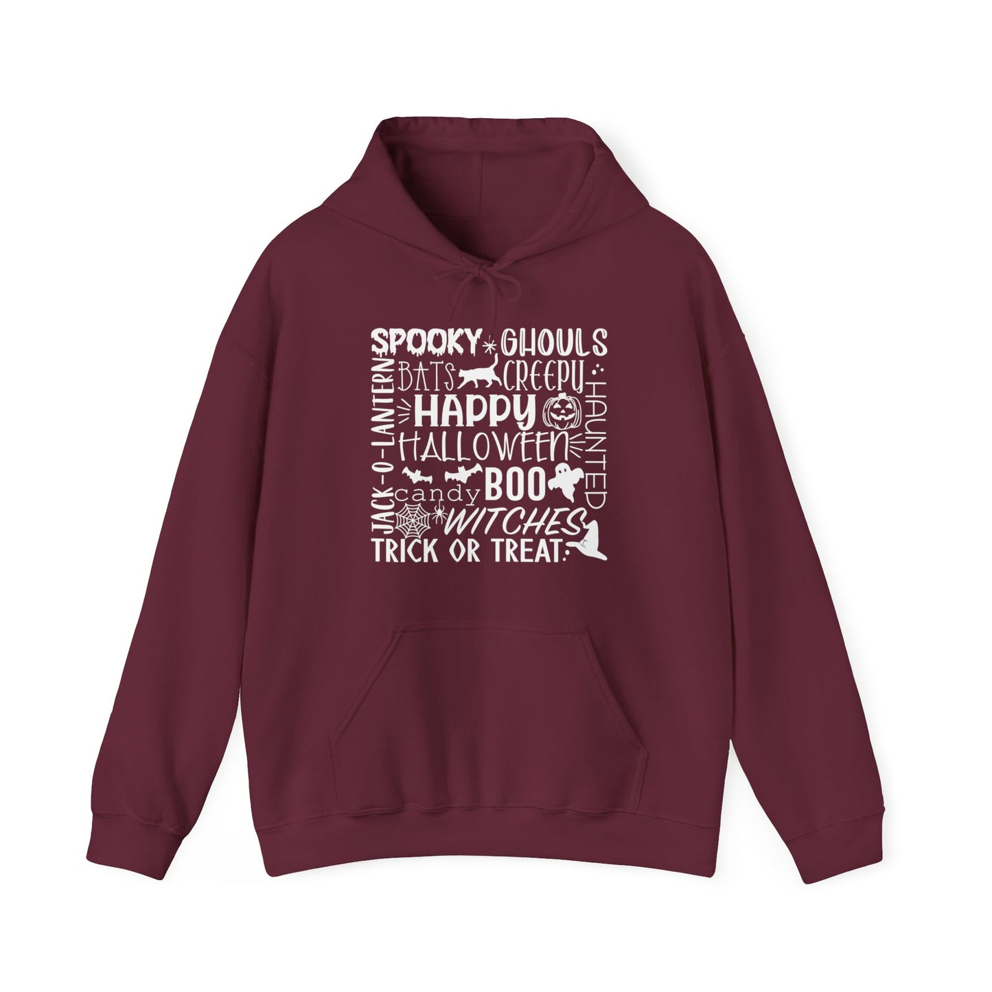 Halloween - Trick or Treat - Boo - Ghost - Pumpkin - Candy - Unisex Heavy Blend Hooded Sweatshirt