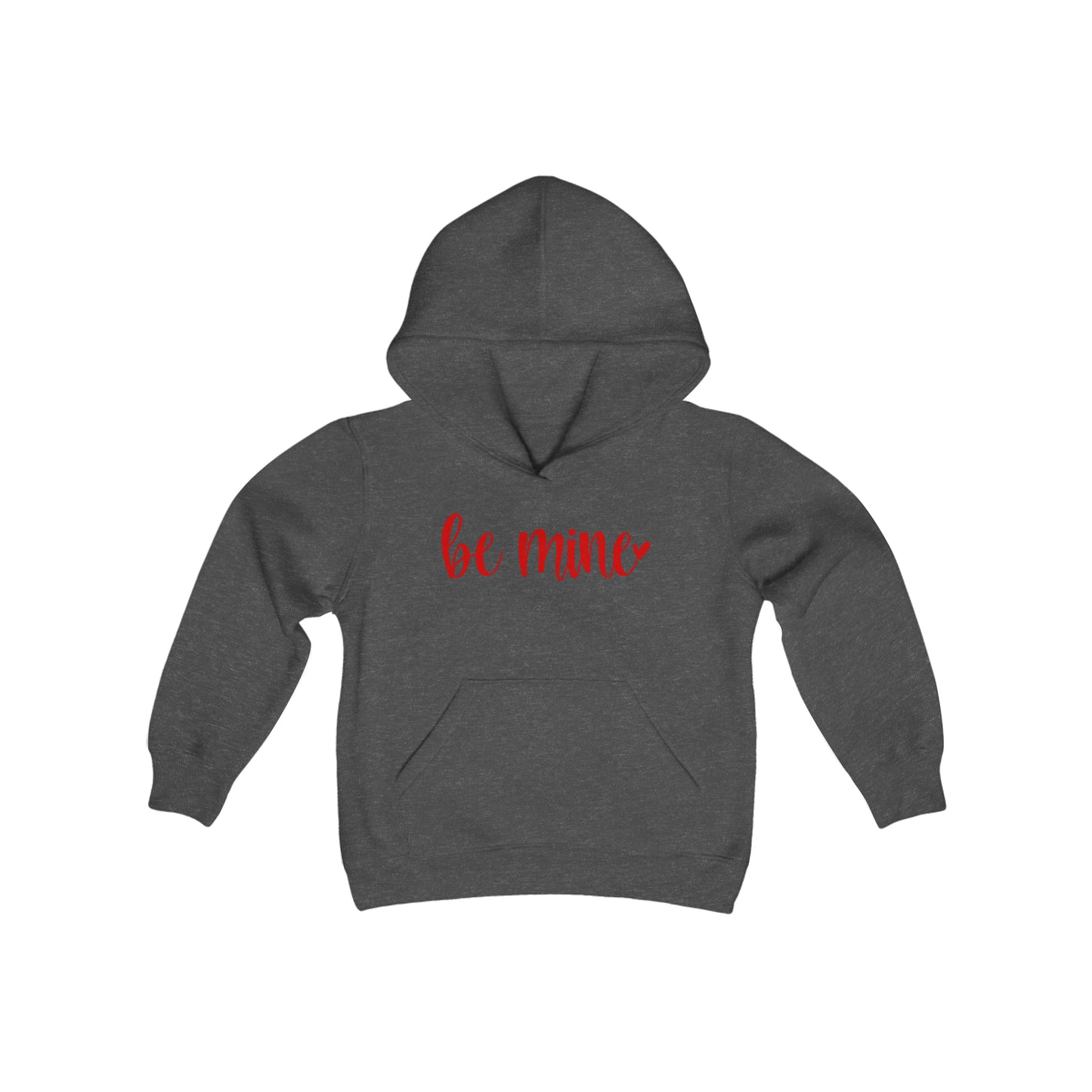 Be Mine - Heart - Youth Heavy Blend Hooded Sweatshirt