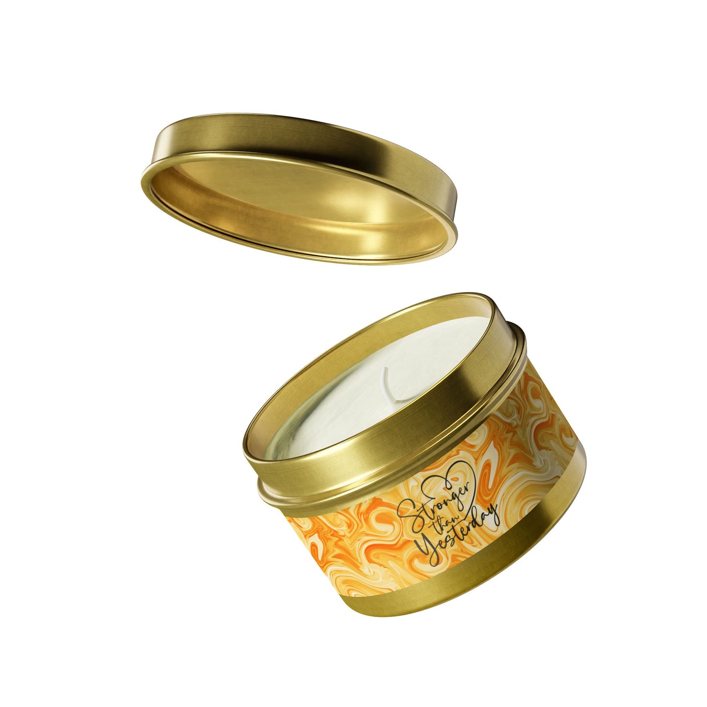 Stronger than Yesterday - Inspirational - Mindfulness & Self-Care - Scented Tin Candle