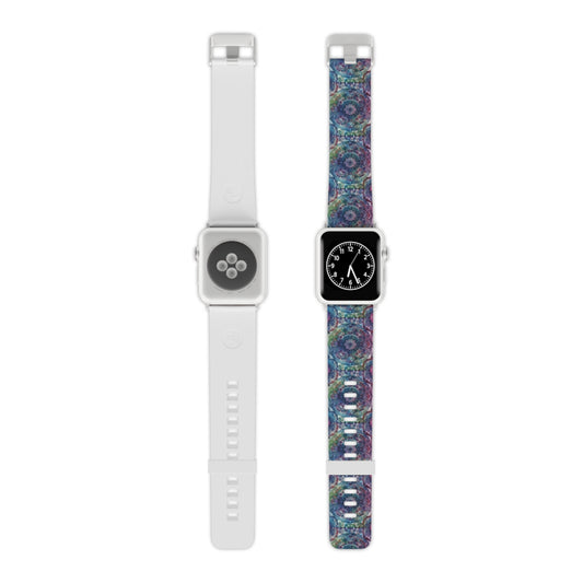 Blue and Purple Batik - Watch Band for Apple Watch