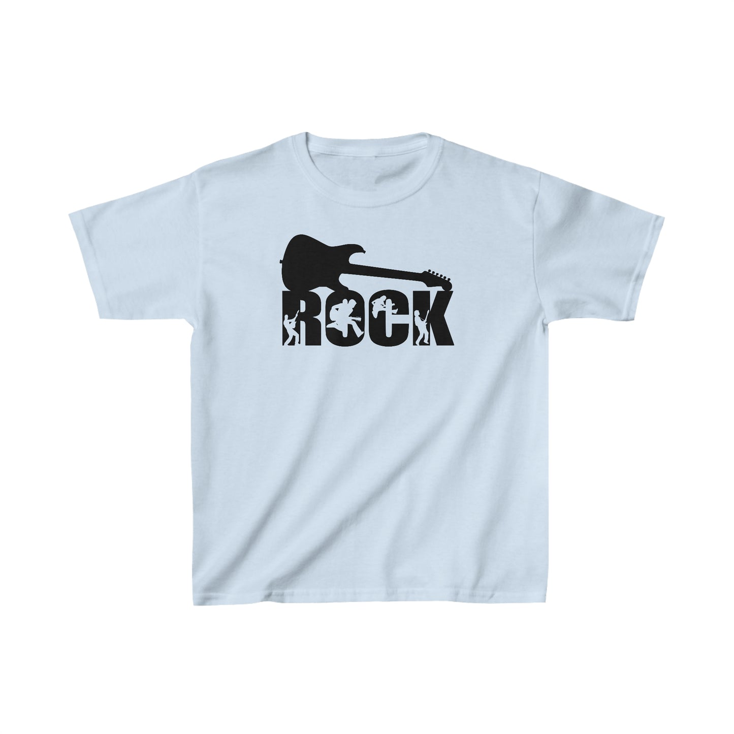 Rock - Guitar - Silhouettes - Kids Heavy Cotton Tee