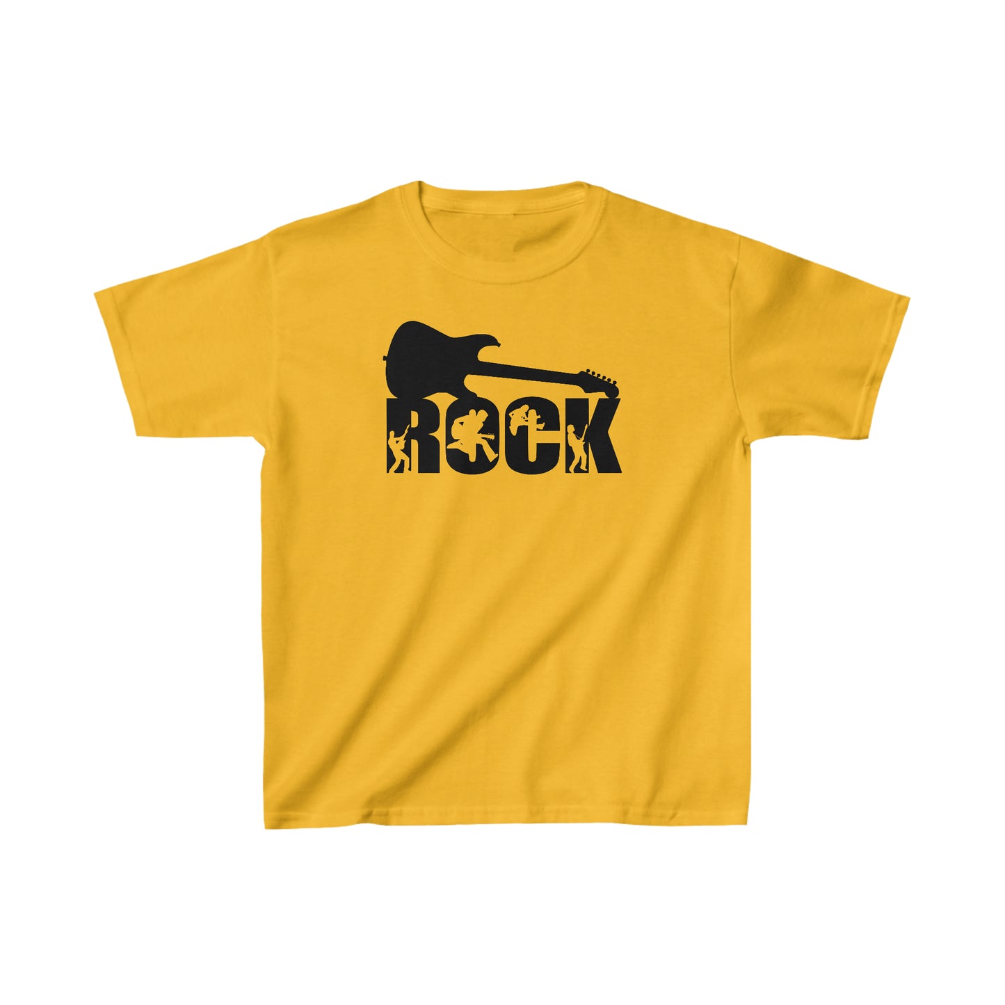 Rock - Guitar - Silhouettes - Kids Heavy Cotton Tee