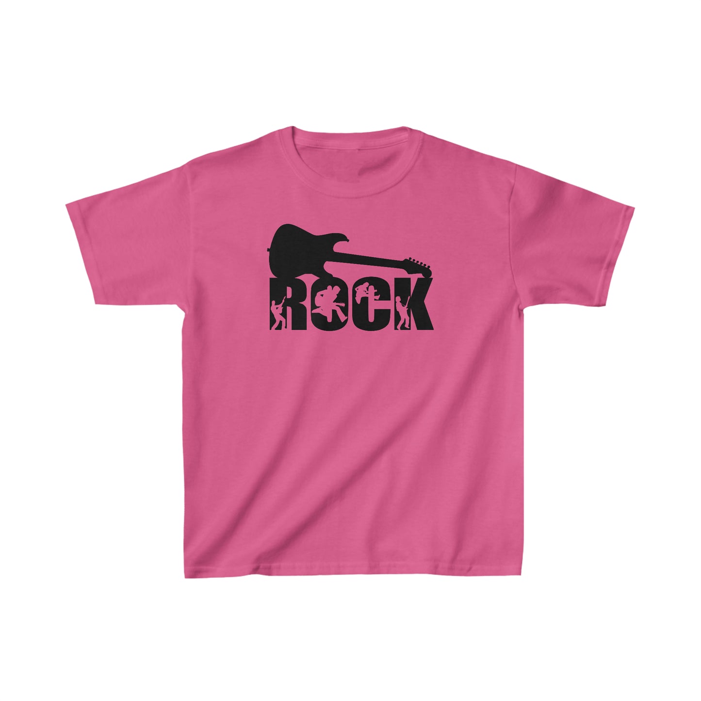 Rock - Guitar - Silhouettes - Kids Heavy Cotton Tee