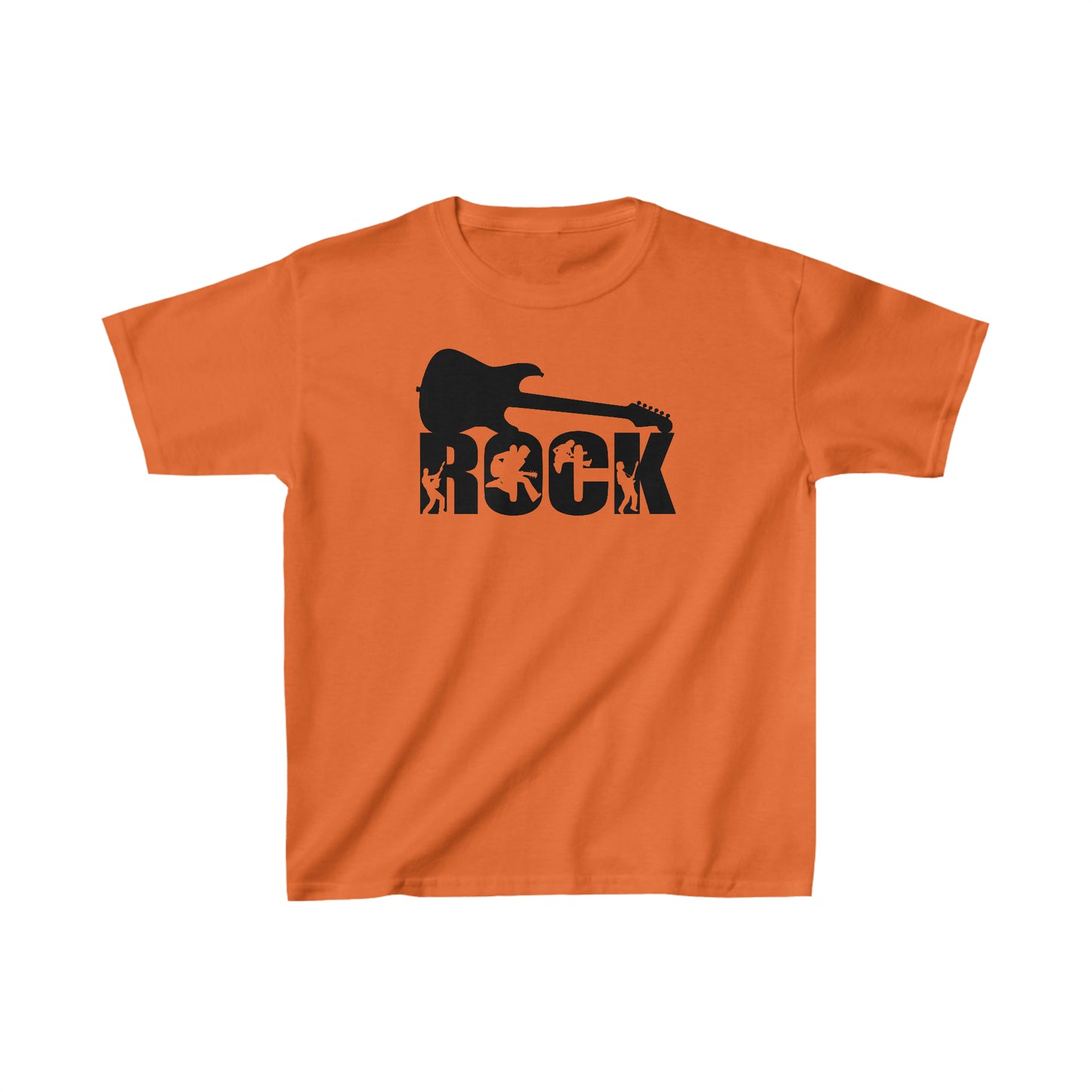 Rock - Guitar - Silhouettes - Kids Heavy Cotton Tee