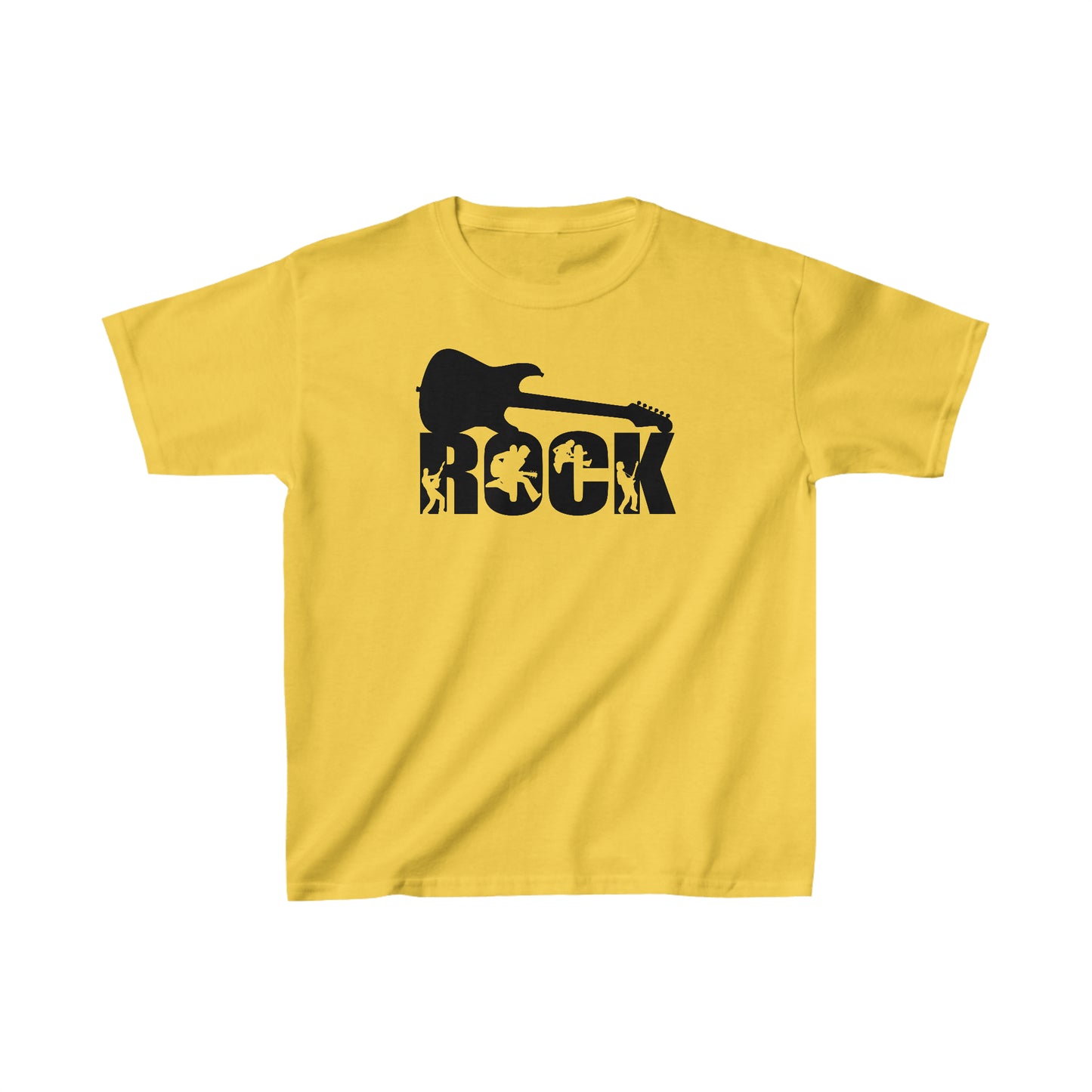 Rock - Guitar - Silhouettes - Kids Heavy Cotton Tee