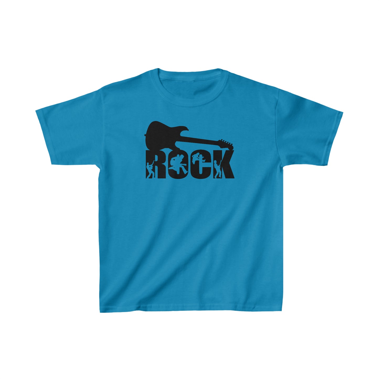 Rock - Guitar - Silhouettes - Kids Heavy Cotton Tee