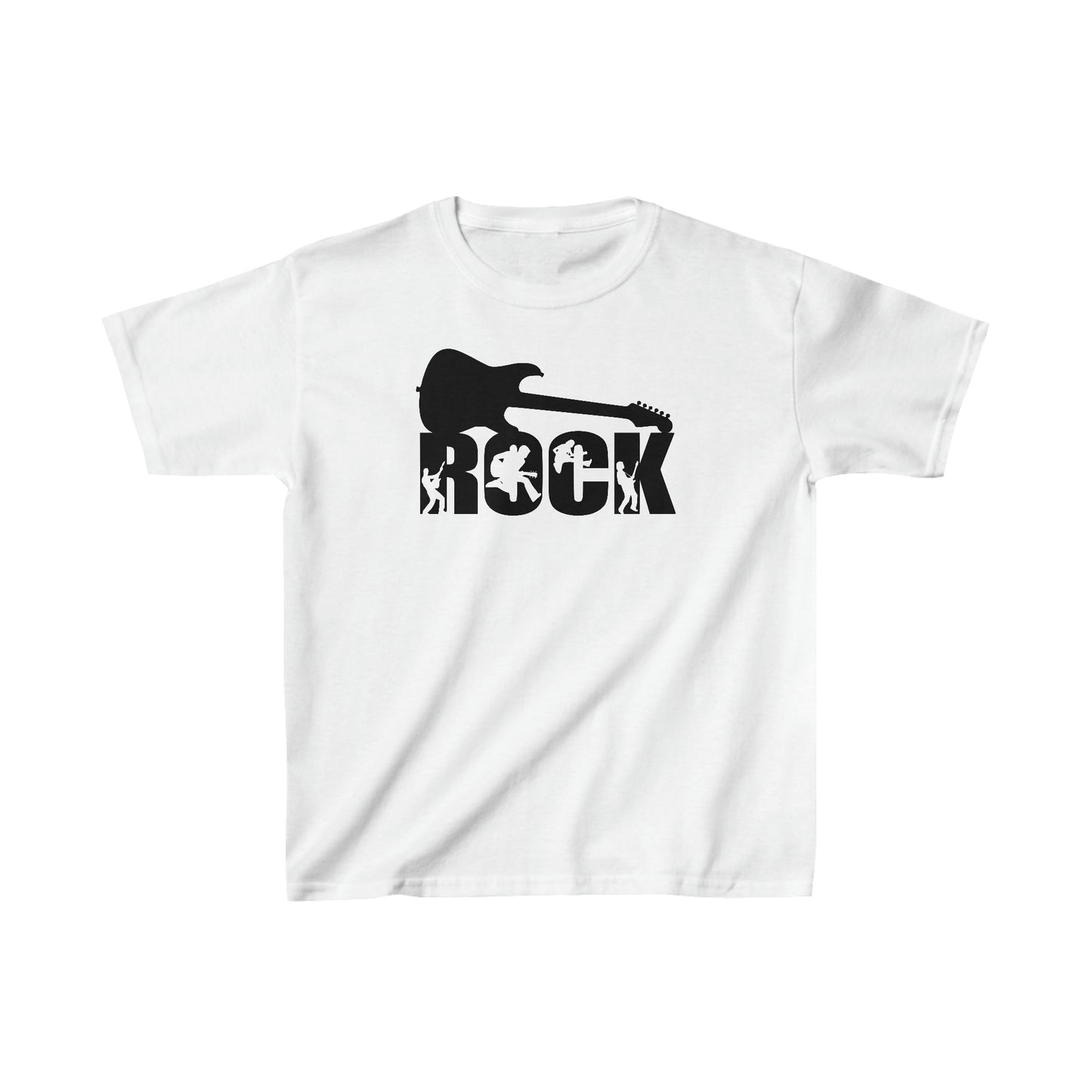 Rock - Guitar - Silhouettes - Kids Heavy Cotton Tee