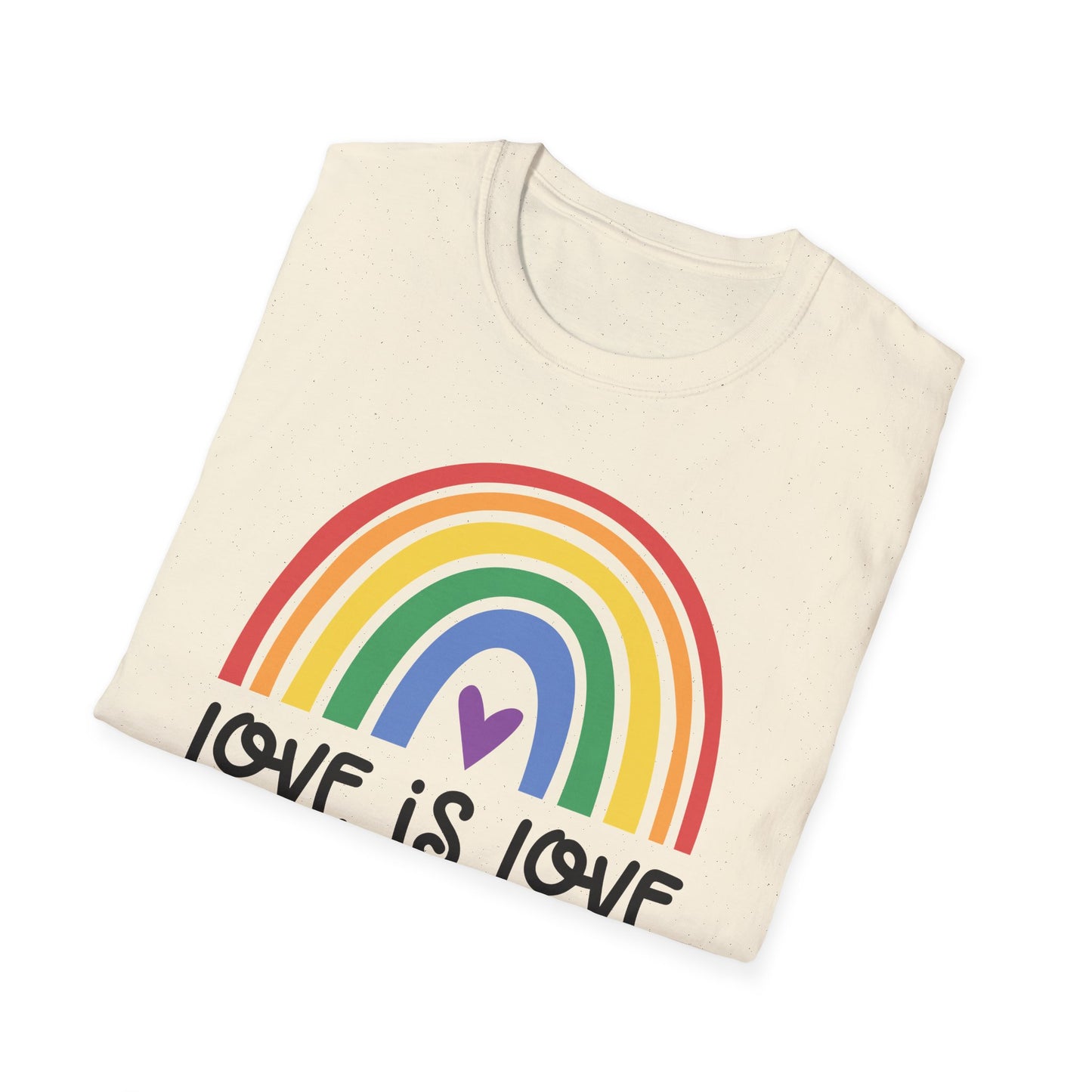 Love is Love - LGBT - Pride - Rainbow - Unisex Softstyle T-Shirt