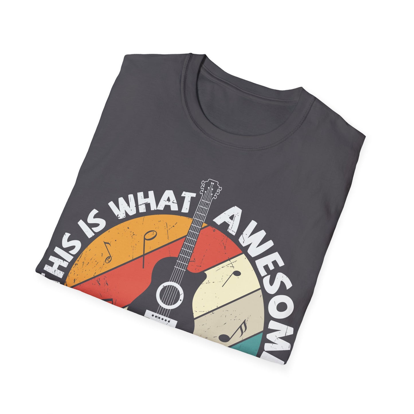 This is What Awesome Guitar Player Looks Like - Unisex Softstyle T-Shirt