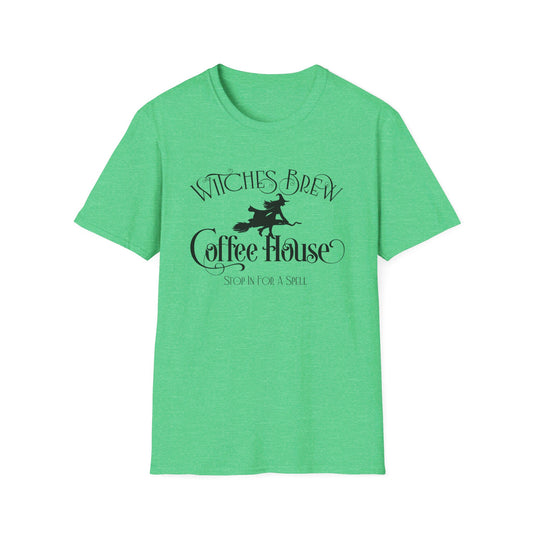 Halloween - Witches Brew Coffee House - Stop in for a Spell - Trick or Treat - Mystical - Vintage - Unisex Softstyle T-Shirt