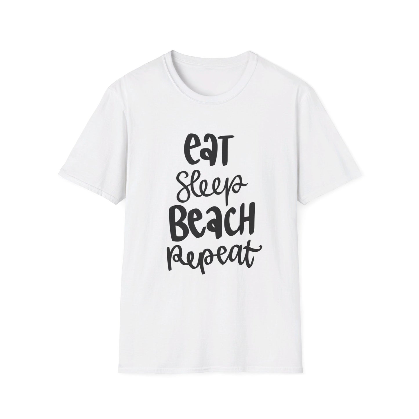 Eat, Sleep, Beach, Repeat - Unisex Softstyle T-Shirt