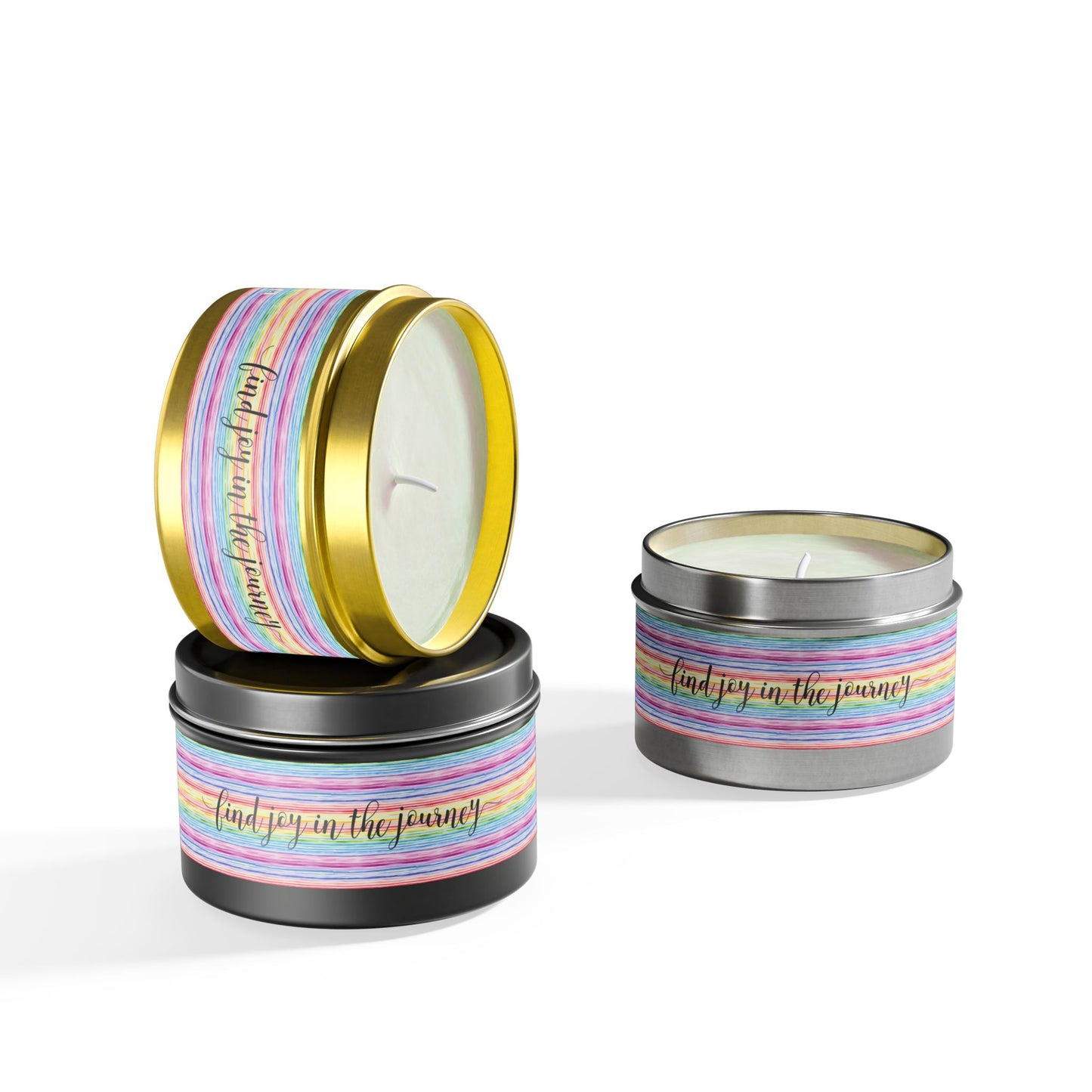 Find Joy in the Journey - Inspirational - Mindfulness & Self-Care - Scented Tin Candle