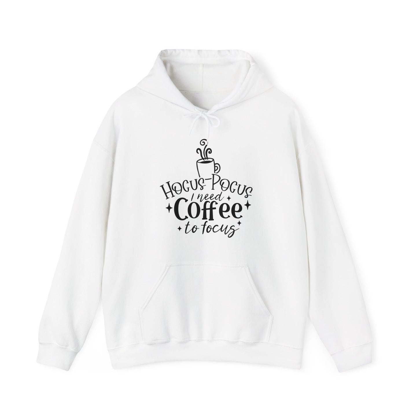 Halloween - Hocus Pocus I Need Coffee to Focus - Unisex Heavy Blend Hooded Sweatshirt