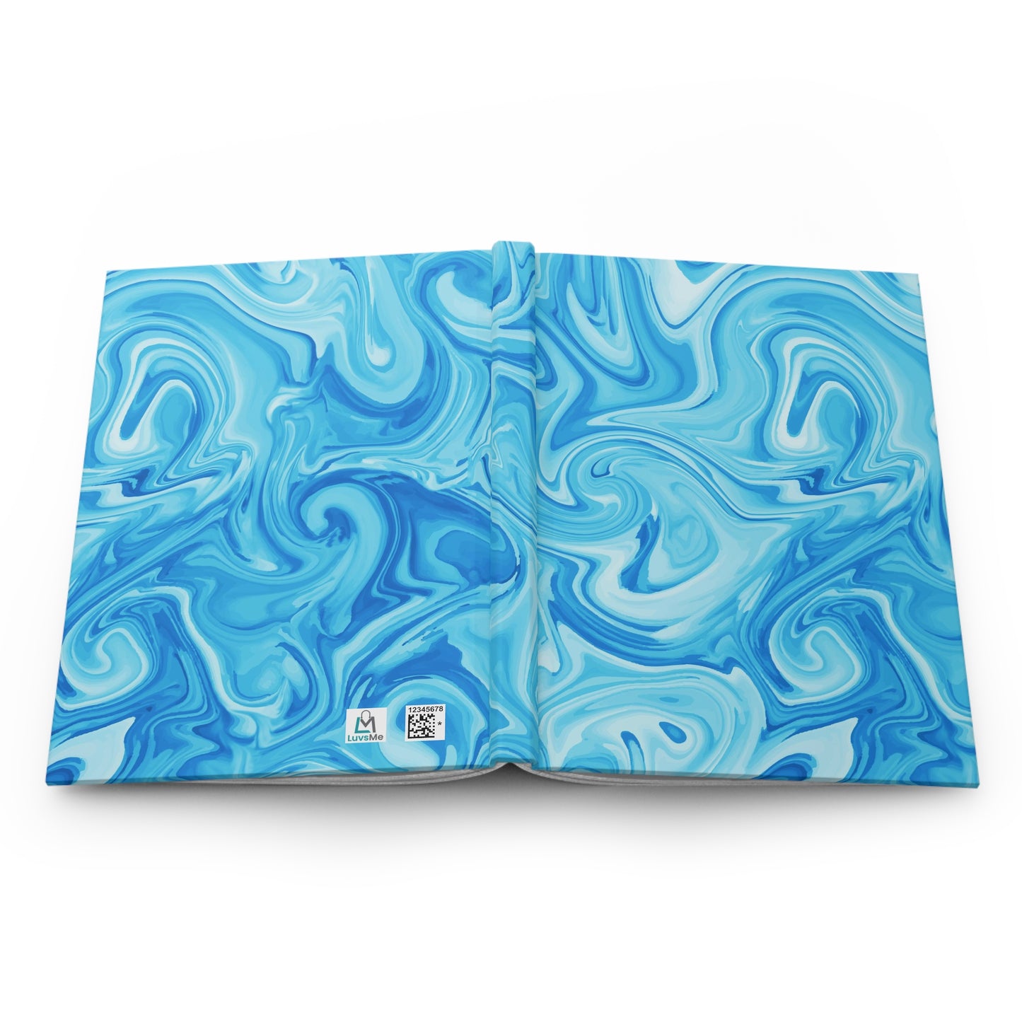 Bright Blue Marble - Hardcover Lined Journal Matte