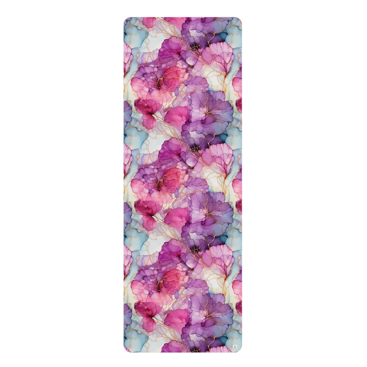 Beautiful Multi Watercolor 3 - Rubber Yoga Mat