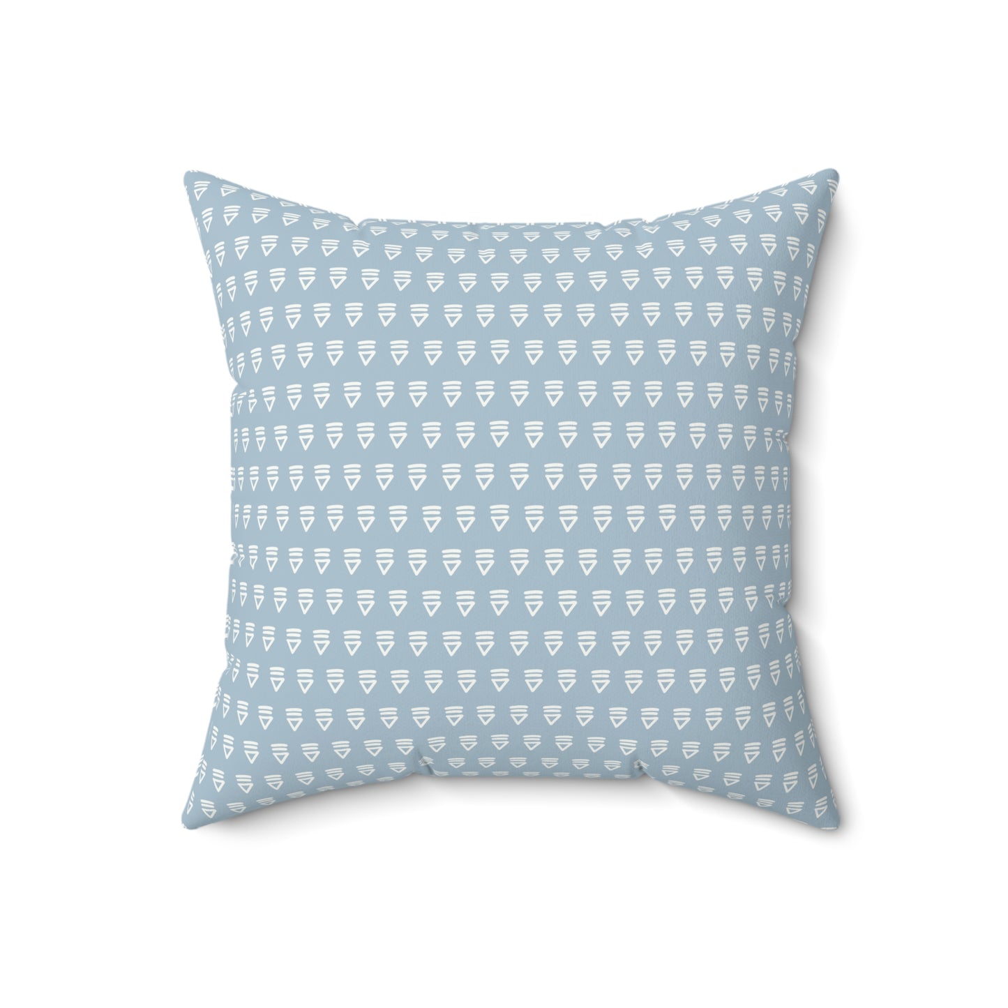 Light Blue Boho Pattern 4 - Faux Suede Square Pillow