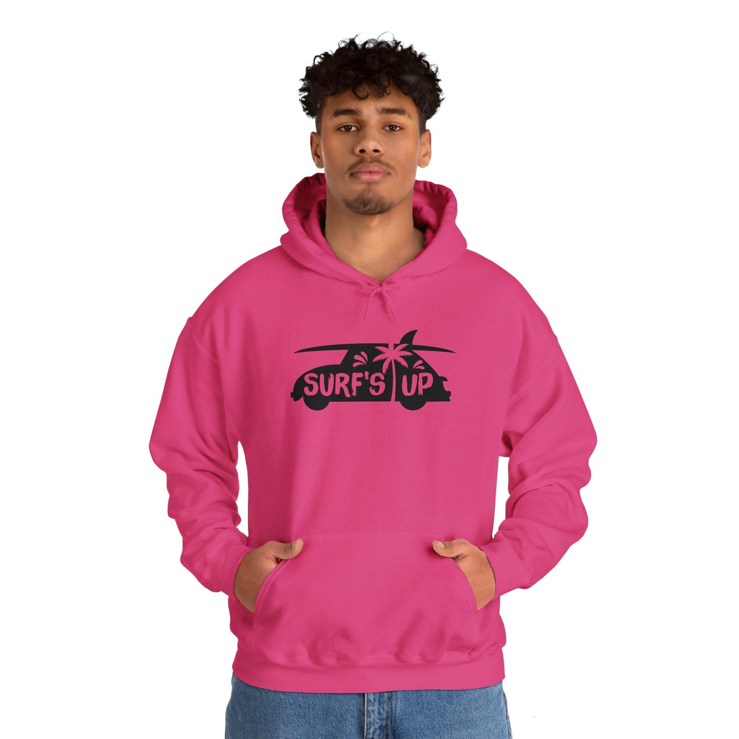 Unisex Heavy Blend Hooded Sweatshirt - Surf's Up Silhouette