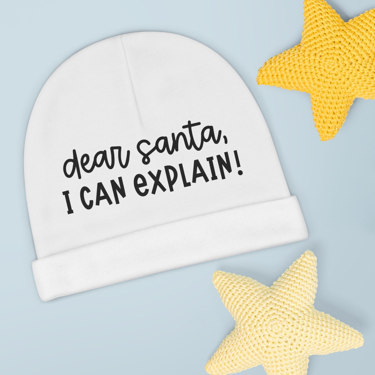 dear santa, I can explain! - Baby Beanie
