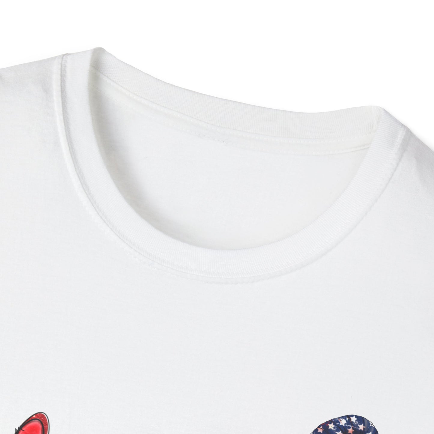 Peace, Love, America Gnomes - 4th of July - Independence Day - Unisex Softstyle T-Shirt