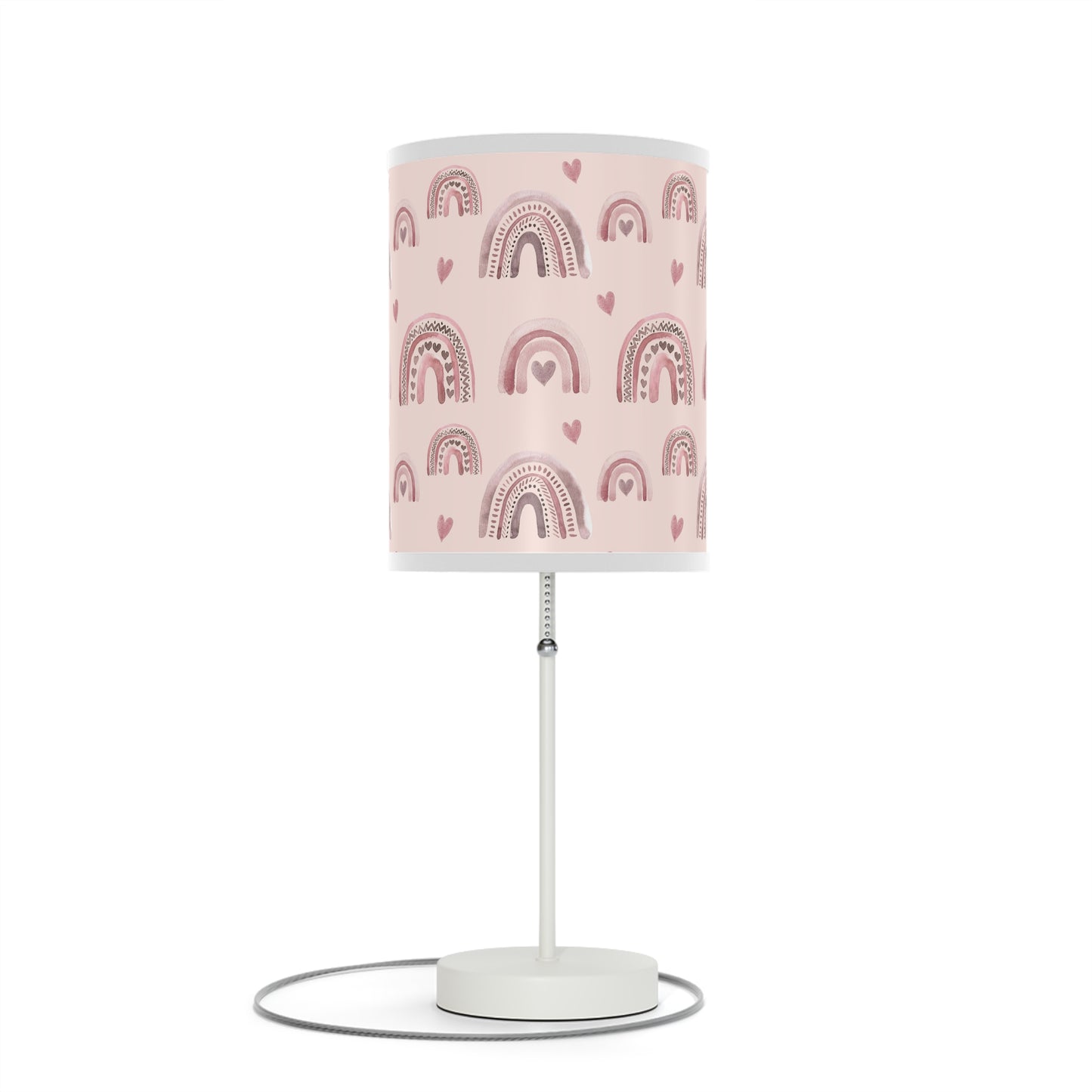 Pink Boho Rainbow Pattern 2 - Lamp on a Stand, US|CA plug