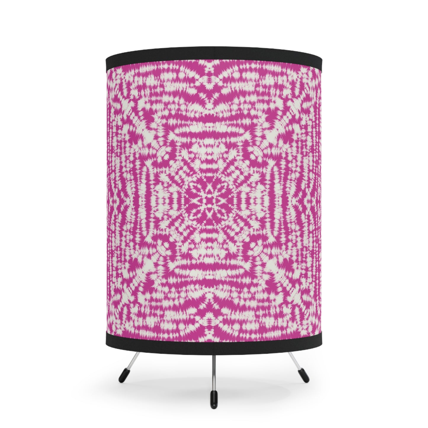 Batik - Pink - Tripod Lamp with High-Res Printed Shade, US\CA plug