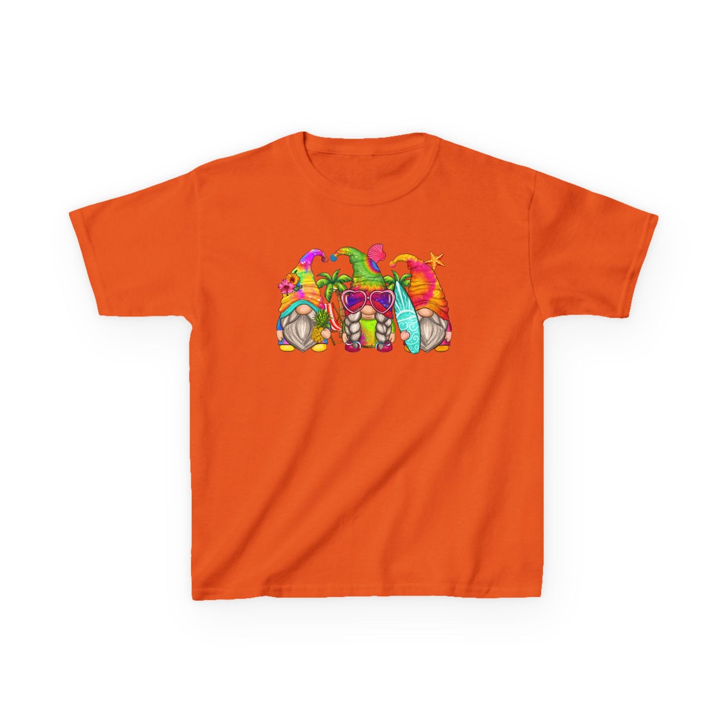 Summer Gnomes - Kids Heavy Cotton Tee