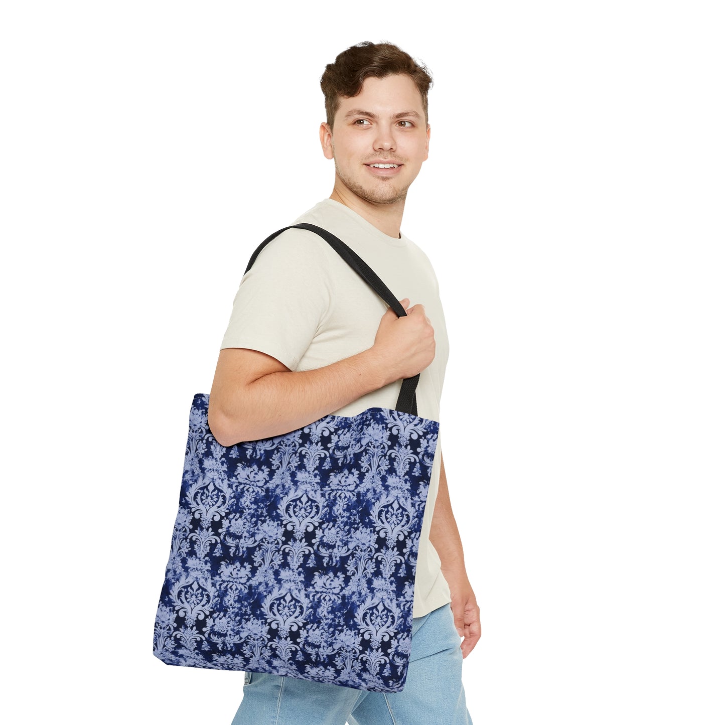 Beautiful - Vintage Deep Blue Damask 62 - Useful, Multipurpose Bag - Tote Bag (AOP)