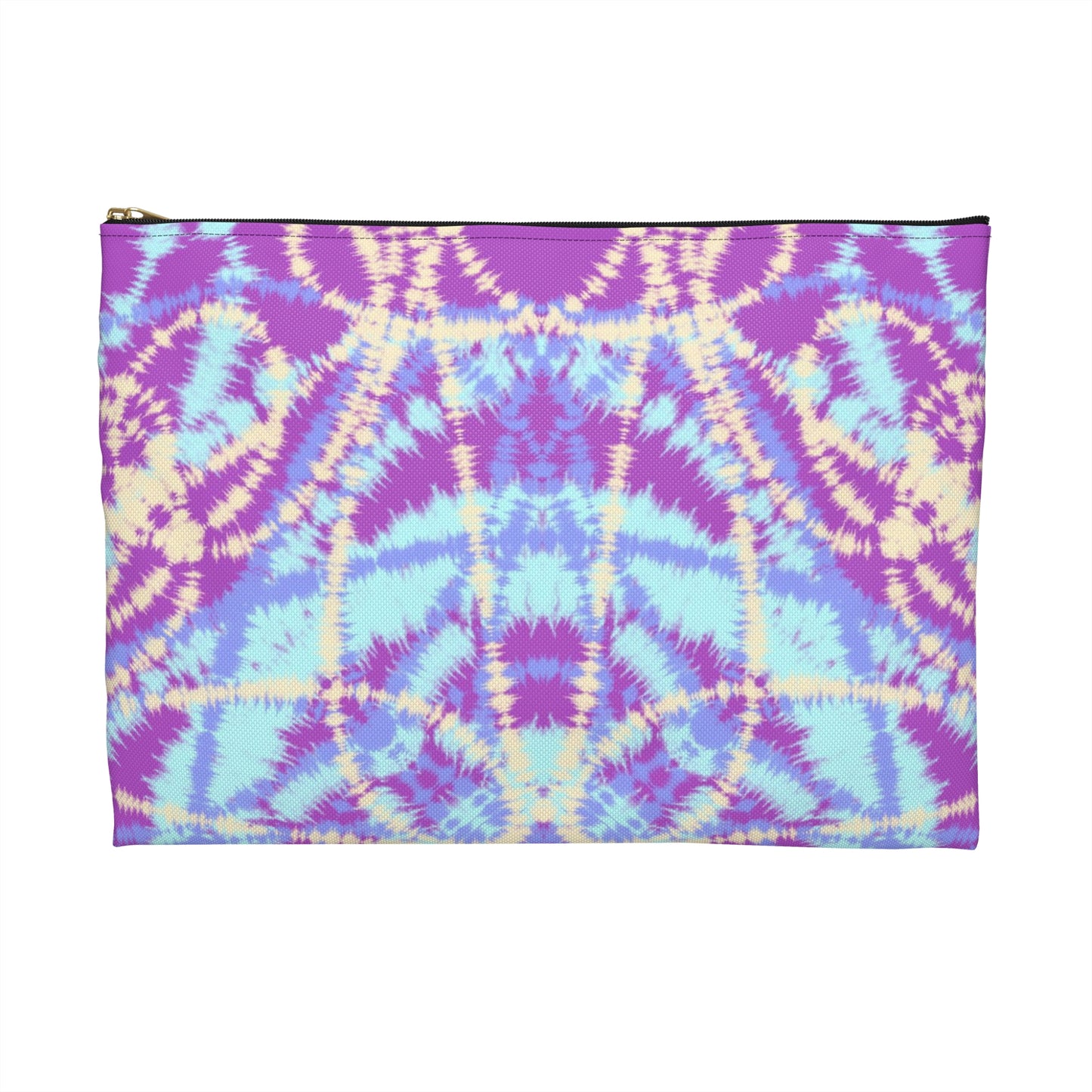 Blue and Purple Tie Dye-  Accessory Pouch / Makeup Case / Travel Pouch / Pencil Case / Art Case