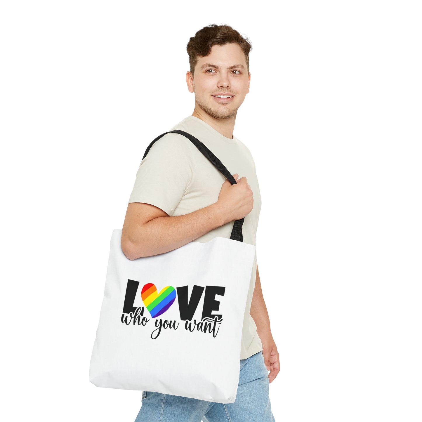 Love Who You Want - Be Who You Are - Practical, high-quality Tote Bag
