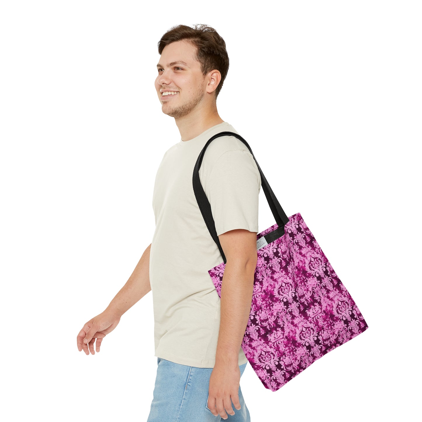 Beautiful - Vintage Deep Pink Damask 39 - Useful, Multipurpose Bag - Tote Bag (AOP)