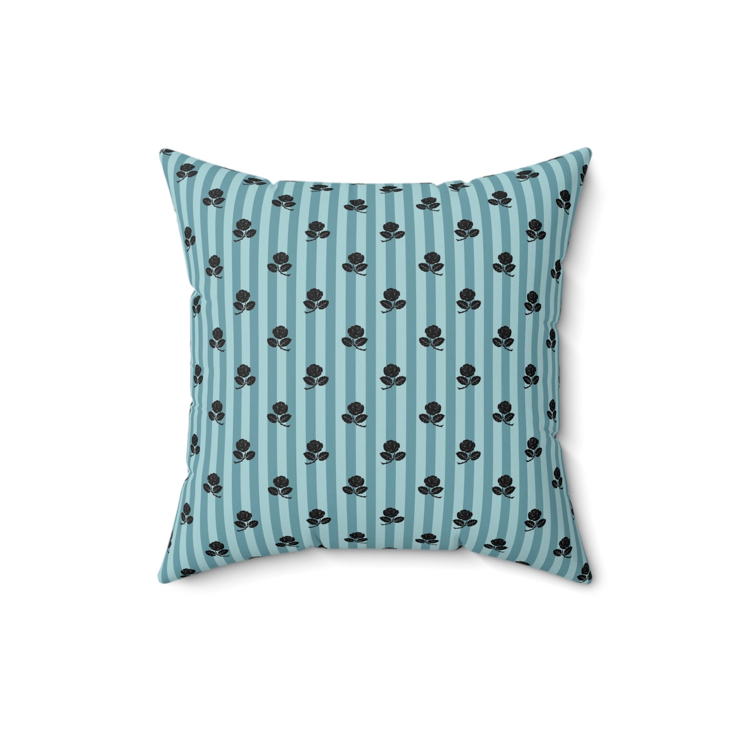 Teal Paris Pattern 15 - Faux Suede Square Pillow
