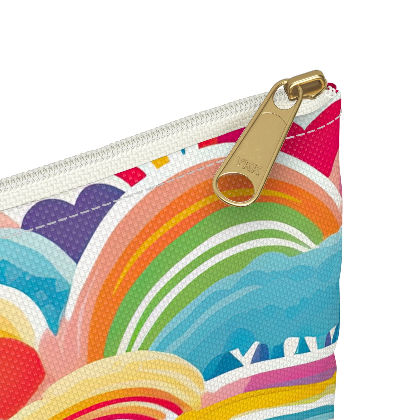 Rainbow Accessory Pouch / Makeup Case / Travel Pouch / Pencil Case / Art Case