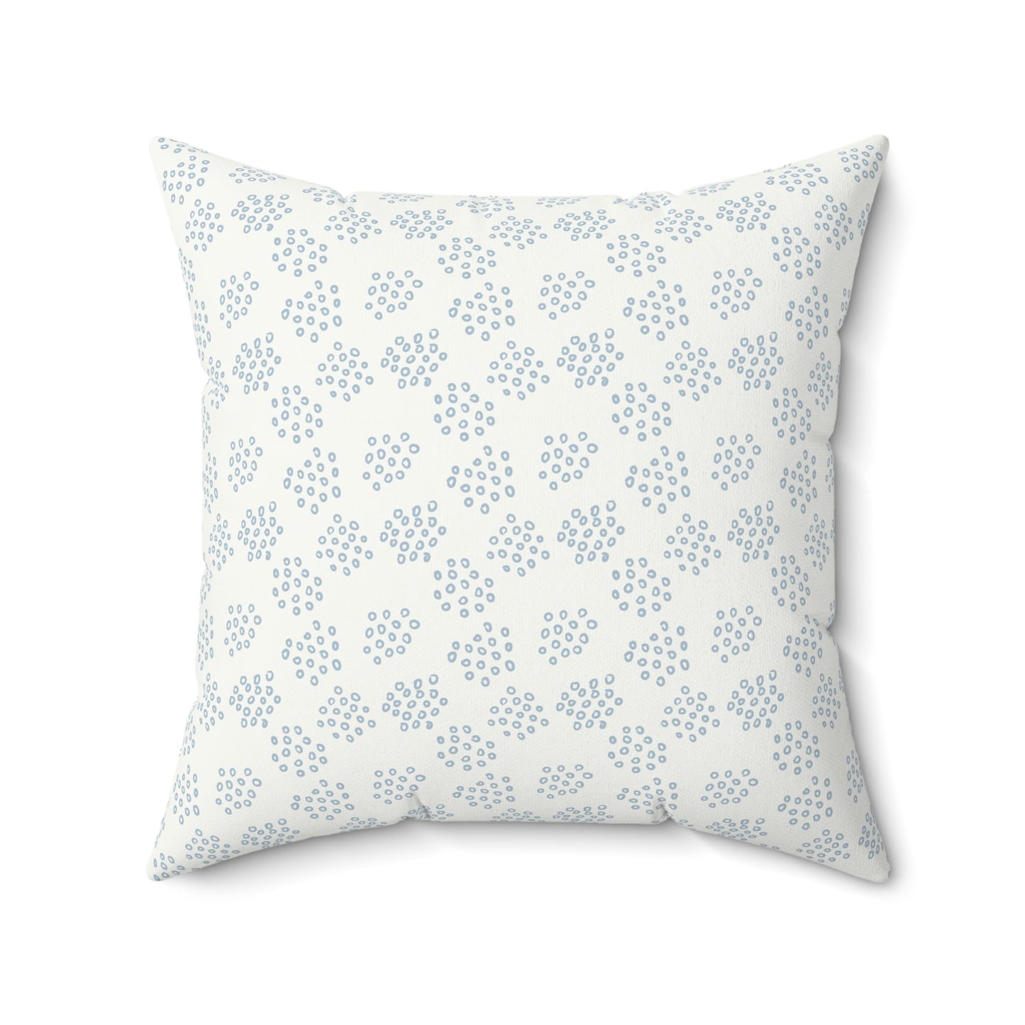 Light Blue Boho Pattern 11 - Faux Suede Square Pillow