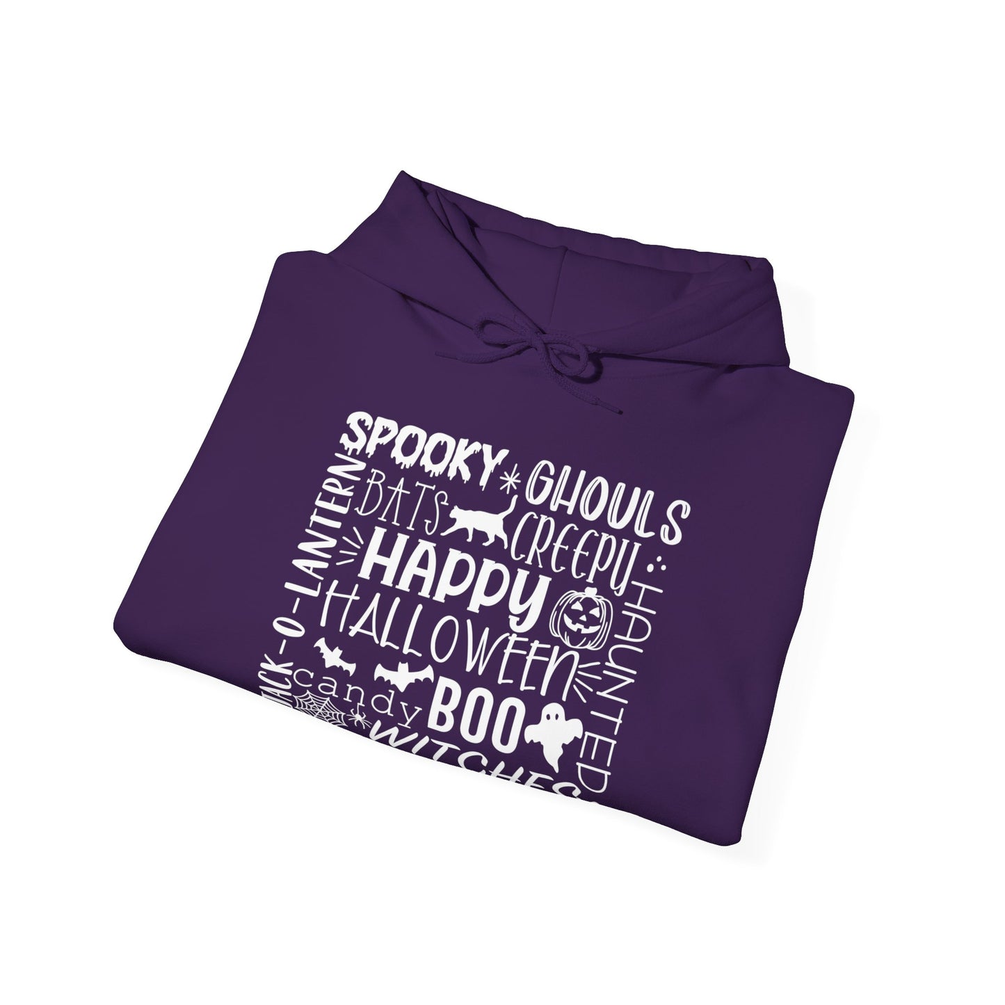 Halloween - Trick or Treat - Boo - Ghost - Pumpkin - Candy - Unisex Heavy Blend Hooded Sweatshirt