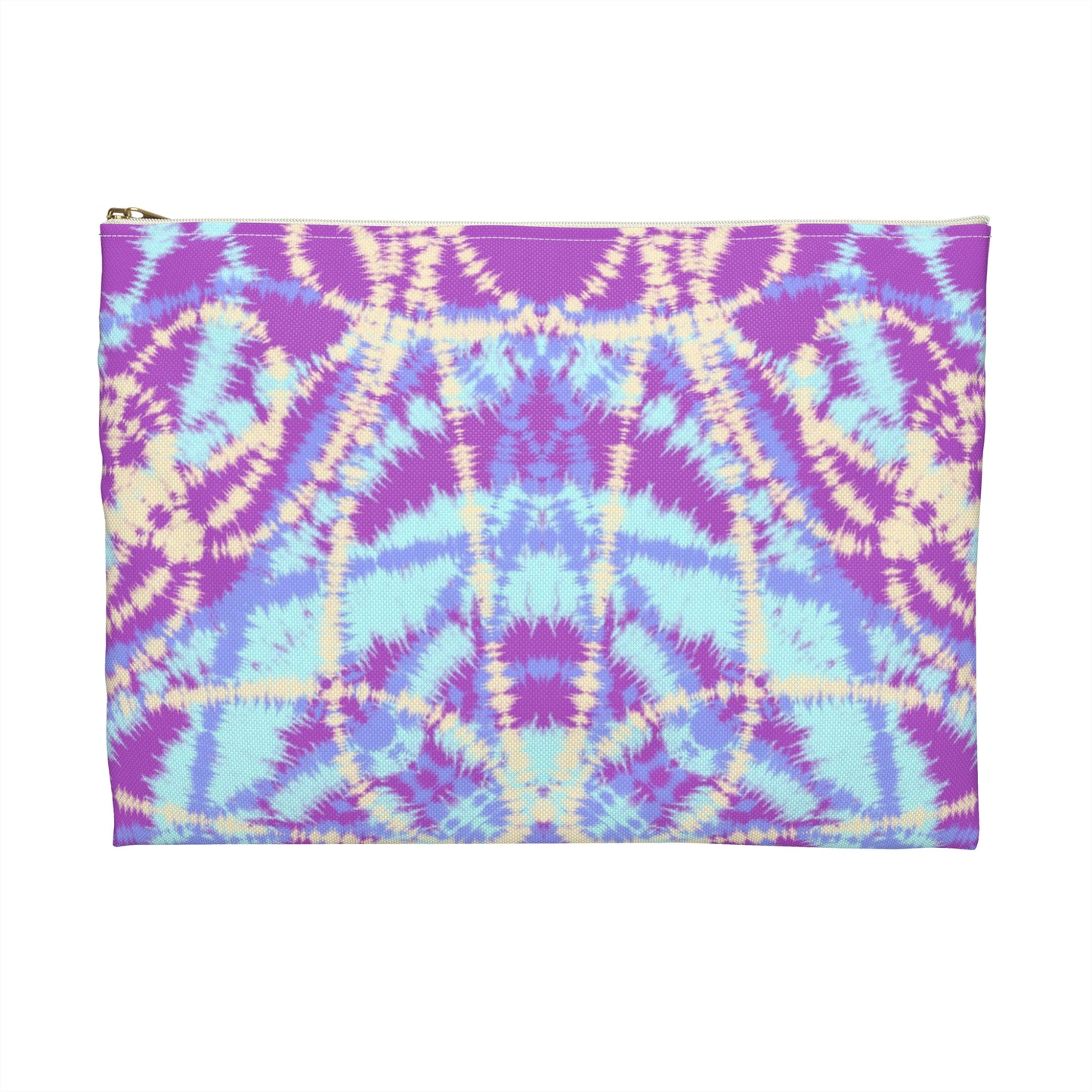 Blue and Purple Tie Dye-  Accessory Pouch / Makeup Case / Travel Pouch / Pencil Case / Art Case