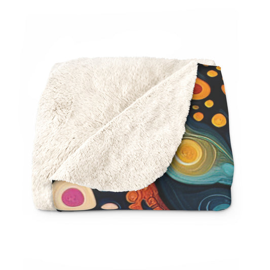 Beautiful, Cozy, Soft - Amazing Colorful Psychedelic Swirls 1.9 - Sherpa Fleece Blanket