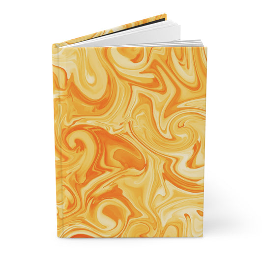 Yellow Marble - Hardcover Lined Journal Matte